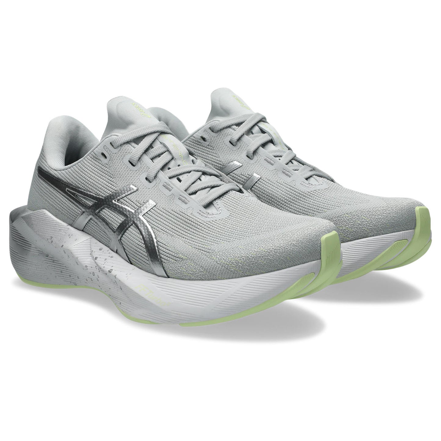 Asics Novablast 6 Platinum Women's - Platinum/Glow Green