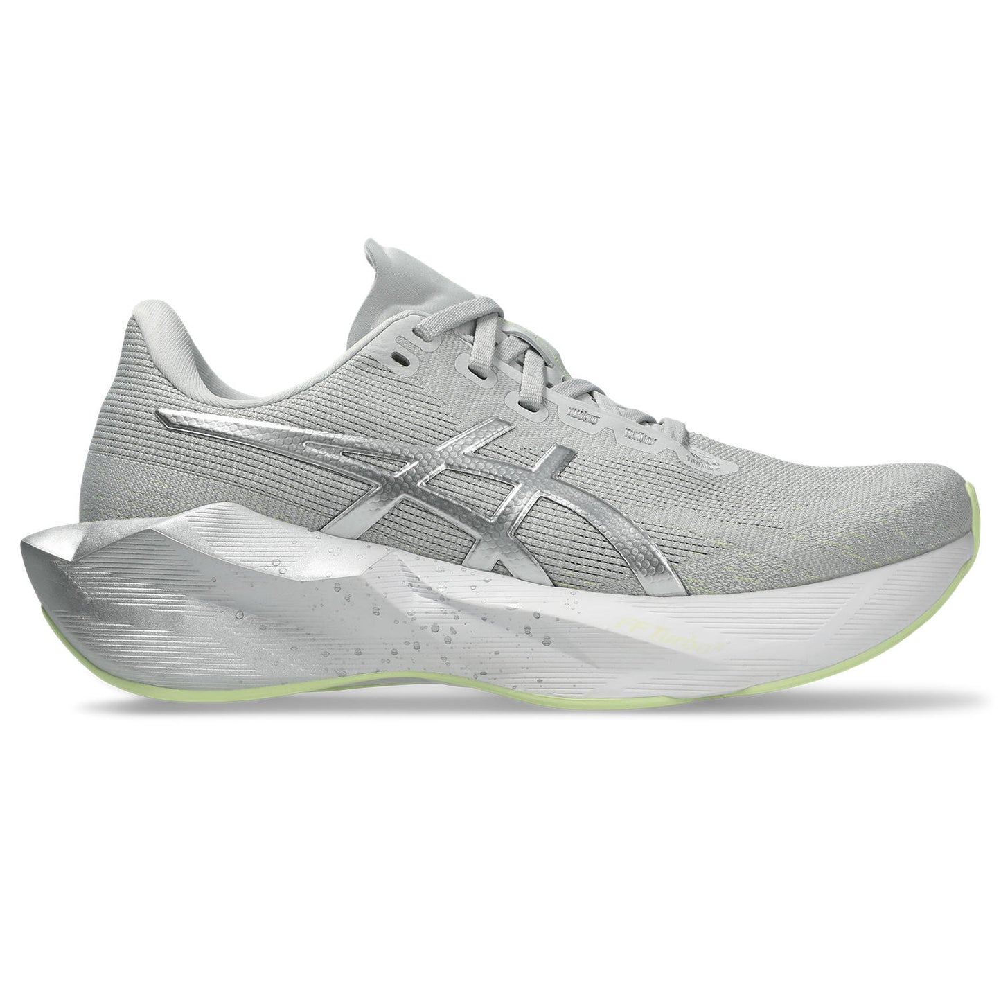 Asics Novablast 6 Platinum Women's - Platinum/Glow Green