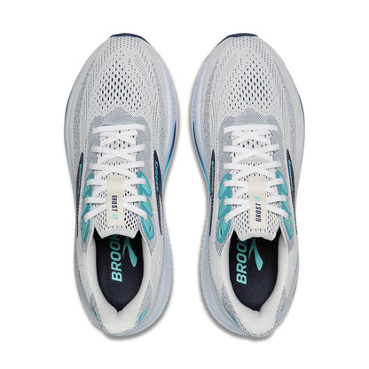 Brooks Ghost 17 Men's- White/Beacon Blue/Ipanema