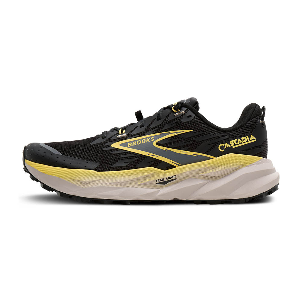 Brooks Cascadia 19 Men's - Black/Yellow/Chateau