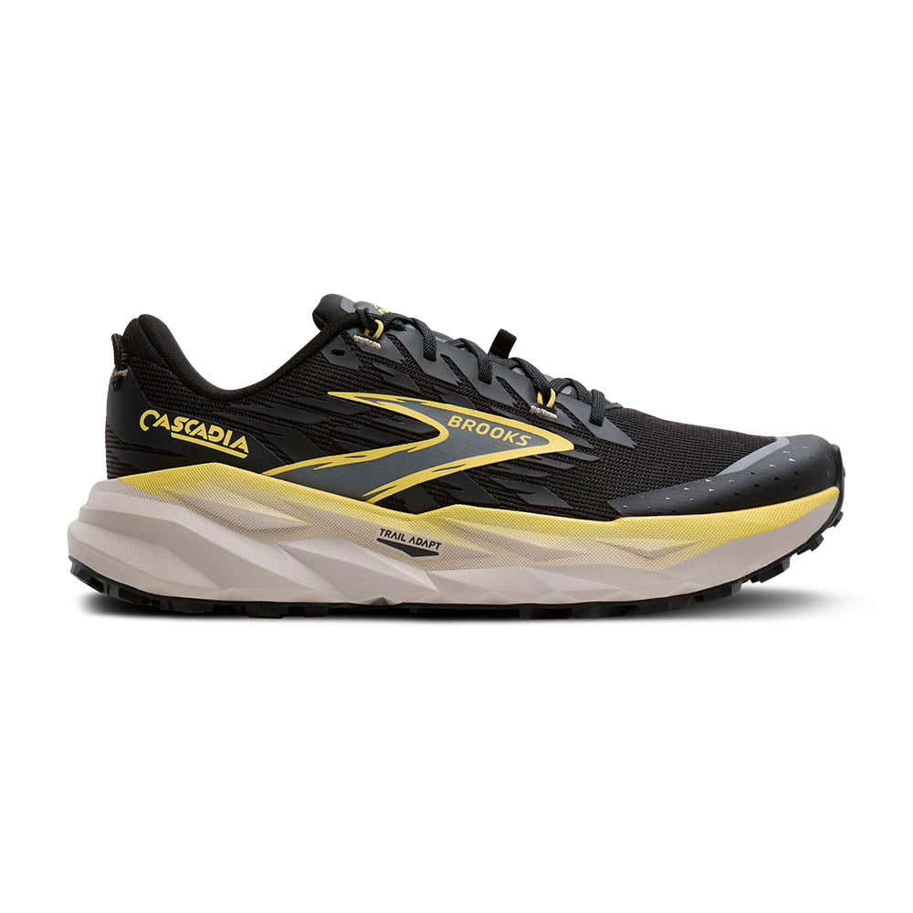 Brooks Cascadia 19 Men's - Black/Yellow/Chateau
