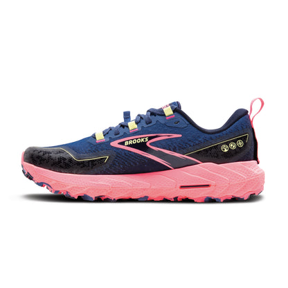 Brooks Cascadia 18 Women's- Grey Blue/Pink/Sunny Lime