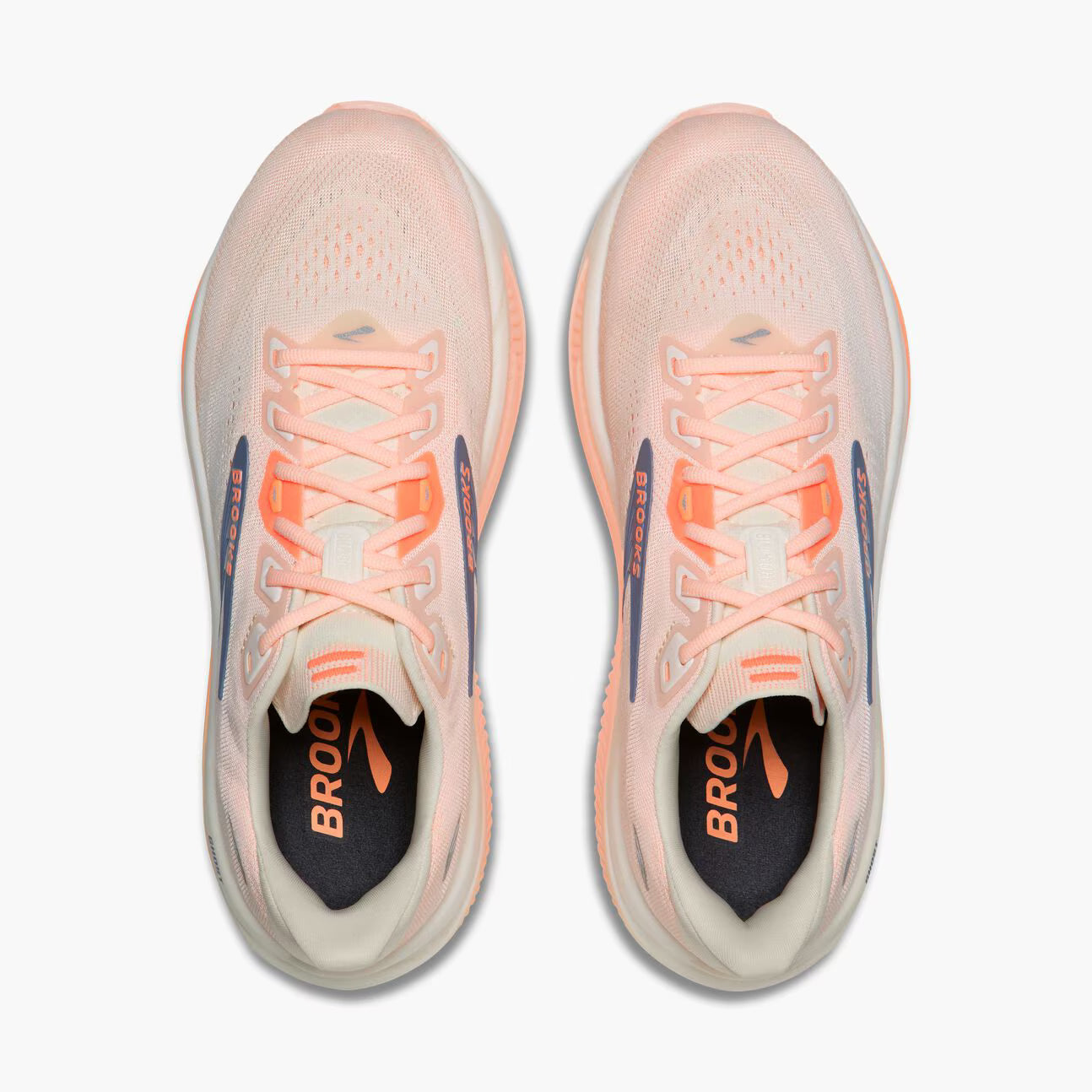 Brooks Ghost 18 Women's - Star White/Cyber Peach/Grey