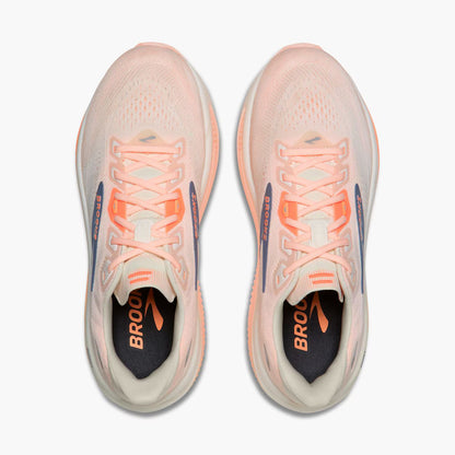 Brooks Ghost 18 Women's - Star White/Cyber Peach/Grey