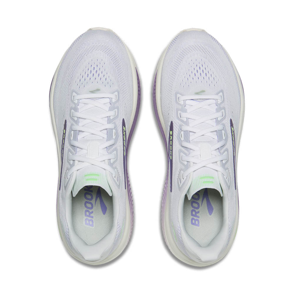 Brooks Ghost 18 Women's - White/Purple Hebe/Green