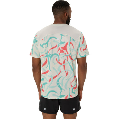 Asics Road All Over Print SS Top Men's - Birch