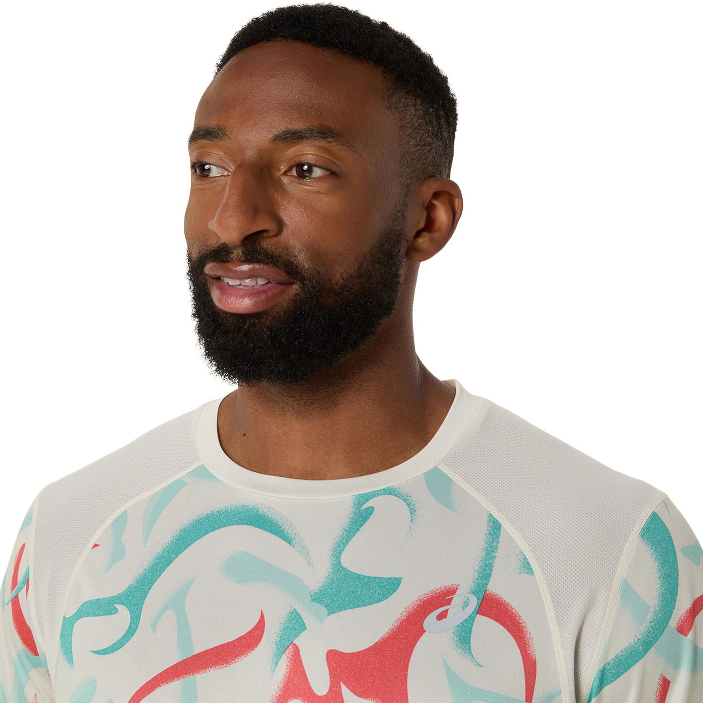 Asics Road All Over Print SS Top Men's - Birch