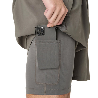 Asics Road 2-in-1 7 inch Shorts Men's - Truffle Grey