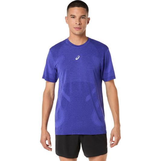 Asics Road Seamless SS Top Men's - Cobalt Burst/Eggplant
