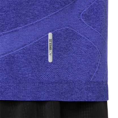 Asics Road Seamless SS Top Men's - Cobalt Burst/Eggplant