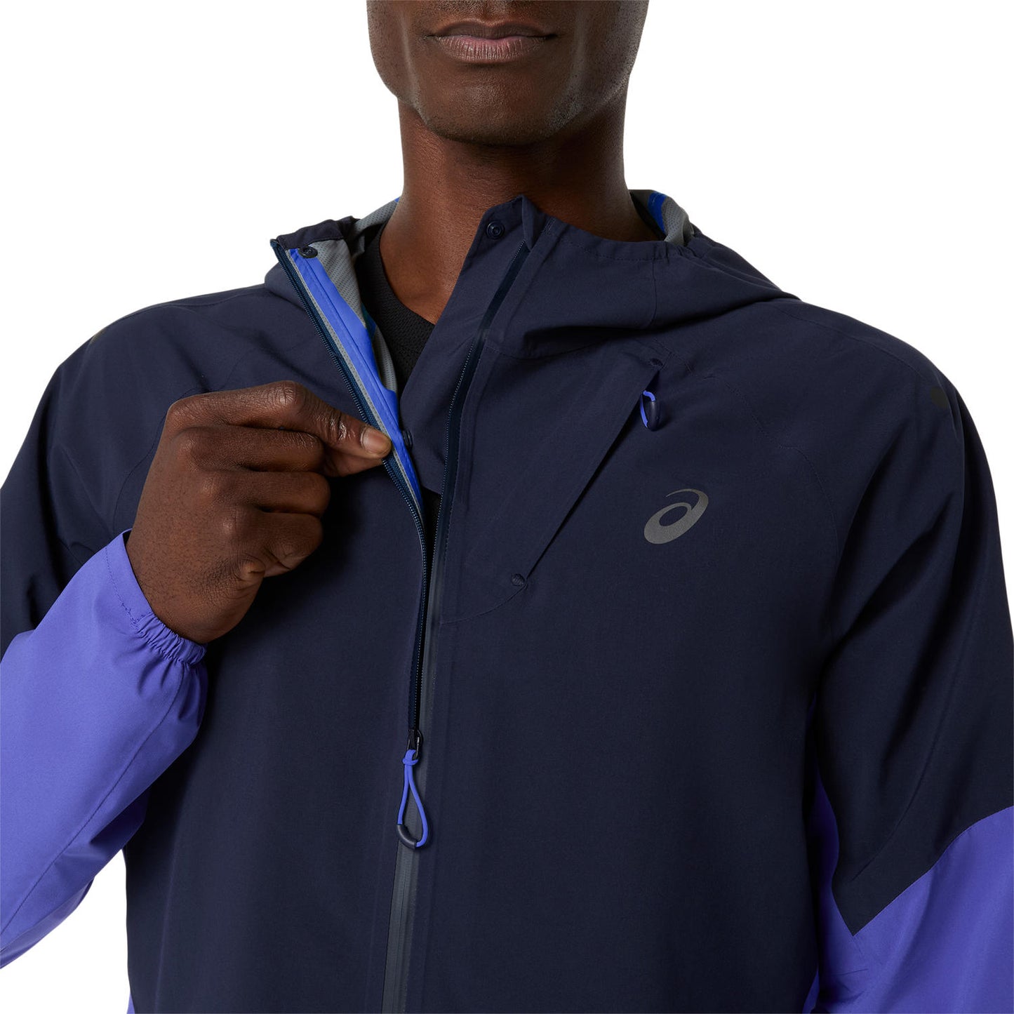 Asics Metarun Legend Jacket Men's (Midnight/Cobalt Burst/Illuminate Green)