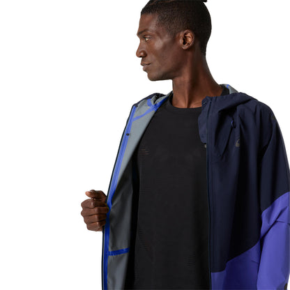 Asics Metarun Legend Jacket Men's (Midnight/Cobalt Burst/Illuminate Green)