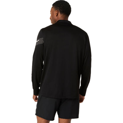 Asics Icon LS 1/2 Zip Men's  - Performance Black/Cream