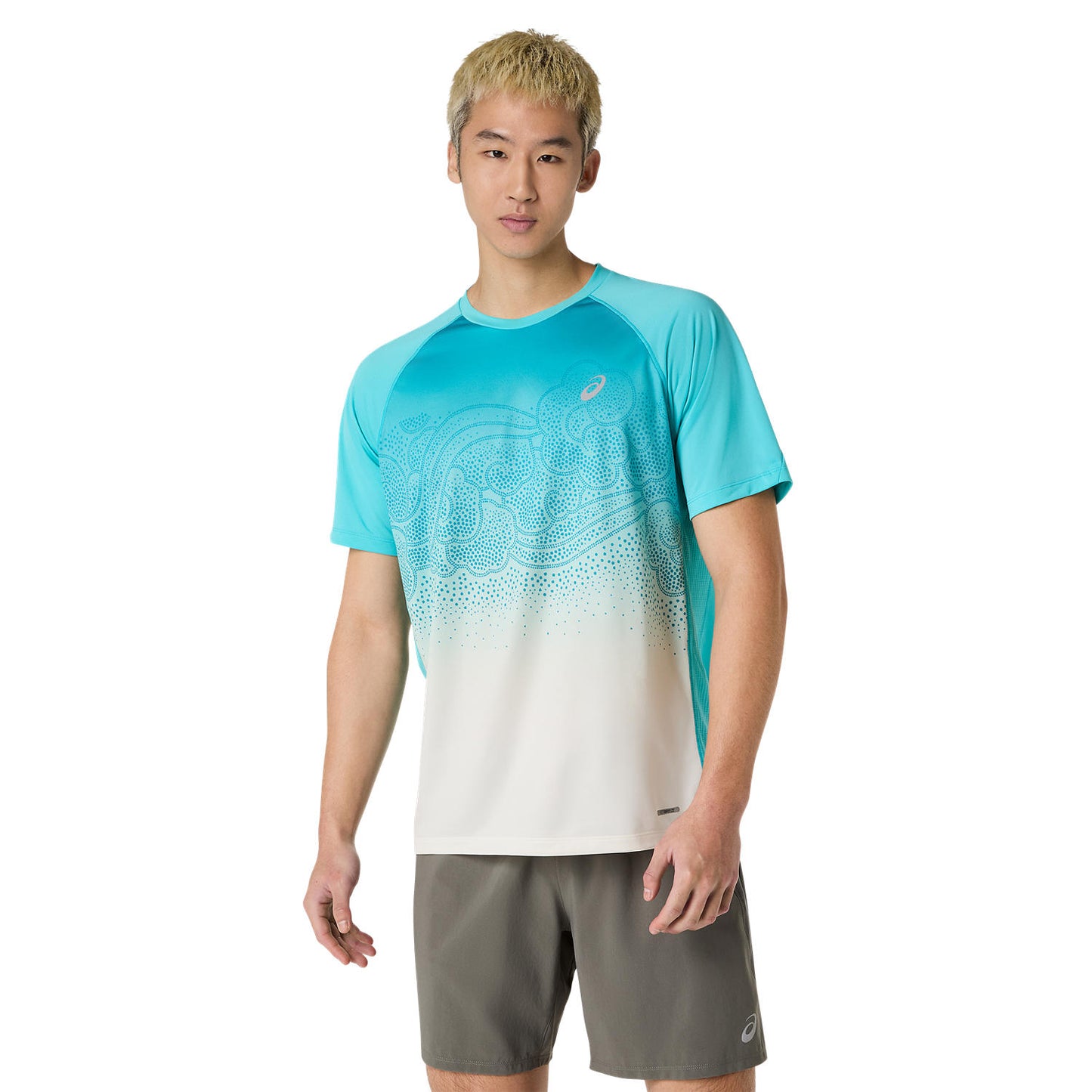 Asics Road Fade SS Top Men's - Energy Aqua