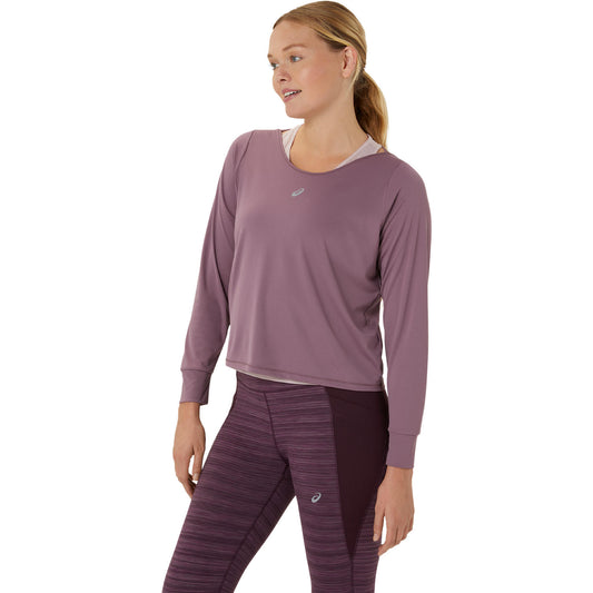 Asics Nagino Run Long Sleeve Top Women's - Dusty Mauve/Watershed Rose