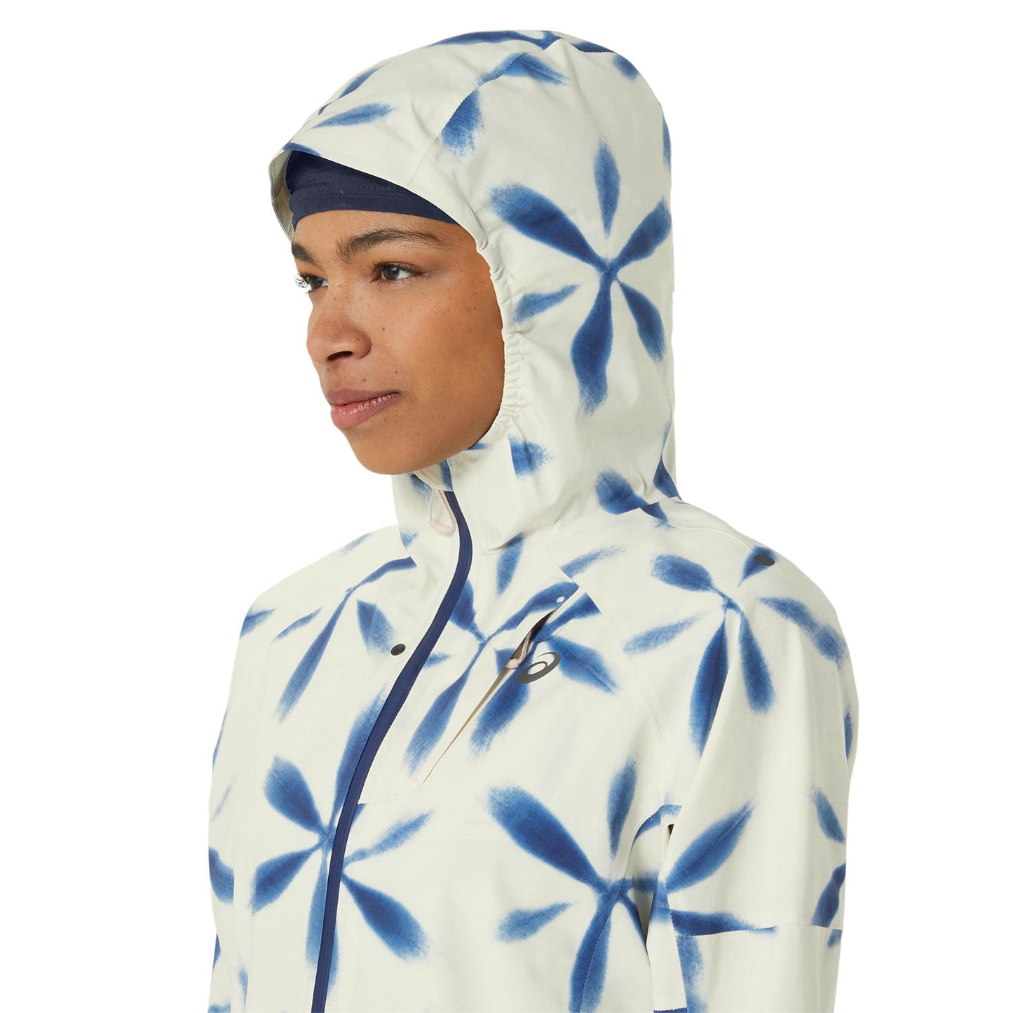 Asics Metarun Shibori Waterproof Jacket Women's - Birch/Blue Expanse