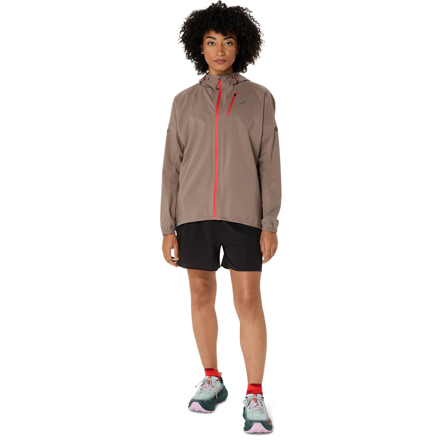 Asics Fujitrail Elite Waterproof Jacket Women's - Taupe Grey