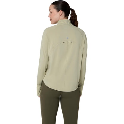 Asics Nagino Run 1/4 Zip LS Top - Khaki