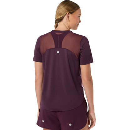 Asics Road Fade SS Women's top - Dark Aubergine/Hazy Lilac