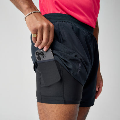 Brooks Dash 2-in-1 Shorts Men's - Black