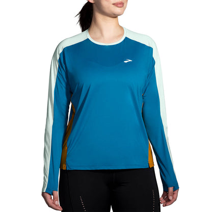 Brooks Sprint Free Long Sleeve 2.0 Women's - Pacific/Lightest Sky/Ochre