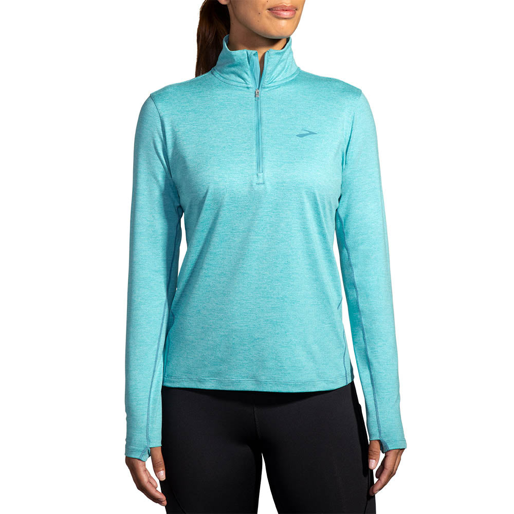 Brooks Dash 1/2 Zip 2.0 Women's - Hrt Aqua
