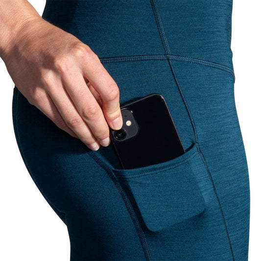 Brooks Spark Tights Htr- Ocean Drive