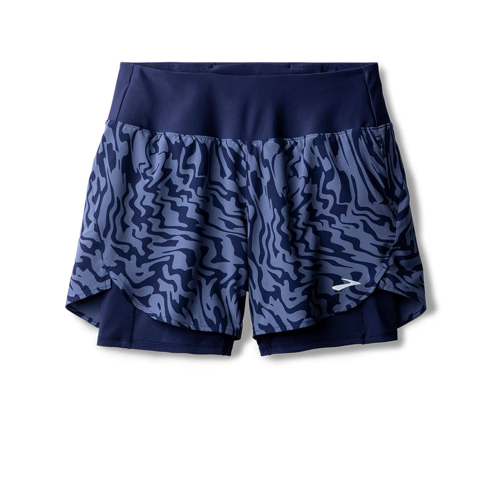 Brooks Chaser 5" 2-IN-1 Short 2.0 Women's - Midnight Speedscape