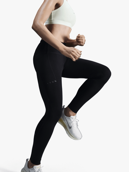 Nike Swift Women's High-Waisted 7/8 Running Leggings with Pockets - Black