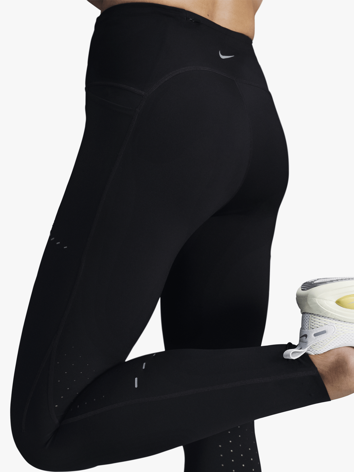 Nike Swift Women's High-Waisted 7/8 Running Leggings with Pockets - Black