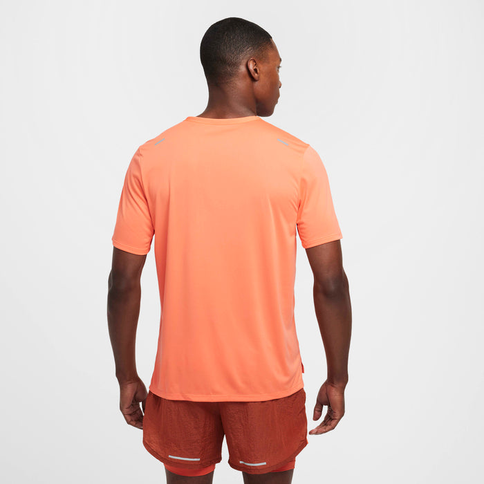 Nike Dri-Fit RISE 365 SS LT Mens - Wild Mango/Reflective Silver