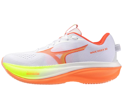 Mizuno Wave Rider 30 Women's - White/Flamingo Coral