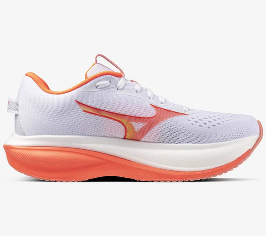 Mizuno Wave Rider 30 Women's - White/Flamingo Coral