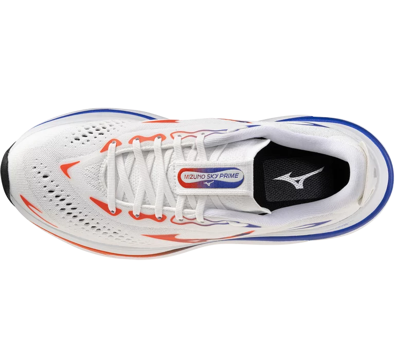 Mizuno Wave Sky Prime Men's - White/Orange