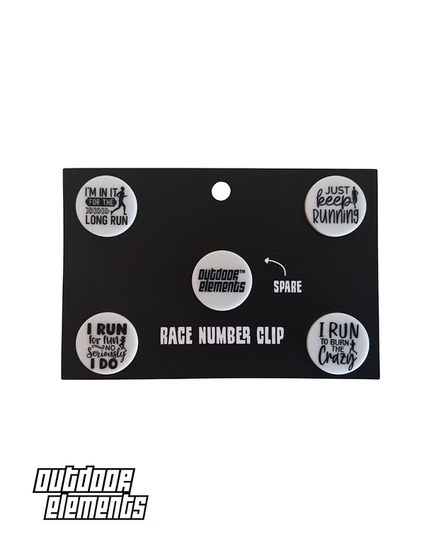 Outdoor Elements Race Number Clip