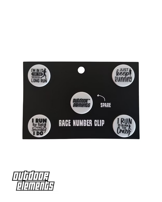 Outdoor Elements Race Number Clip
