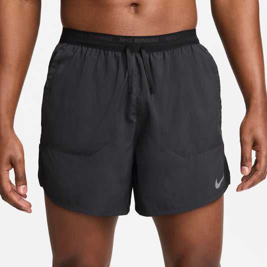 Nike Stride Dri-FIT 5" Stride Brief-Lined Running Shorts Men's - Black/Reflective Silver