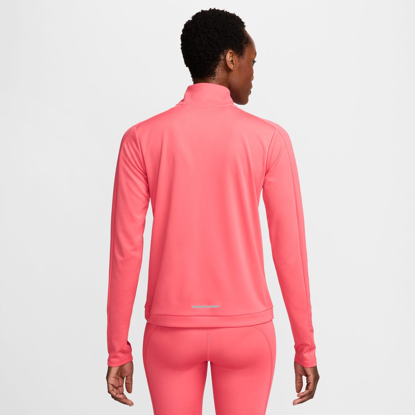 Nike Dri-FIT Pacer Women's 1/4-Zip Sweatshirt - Pink/Reflective Silver