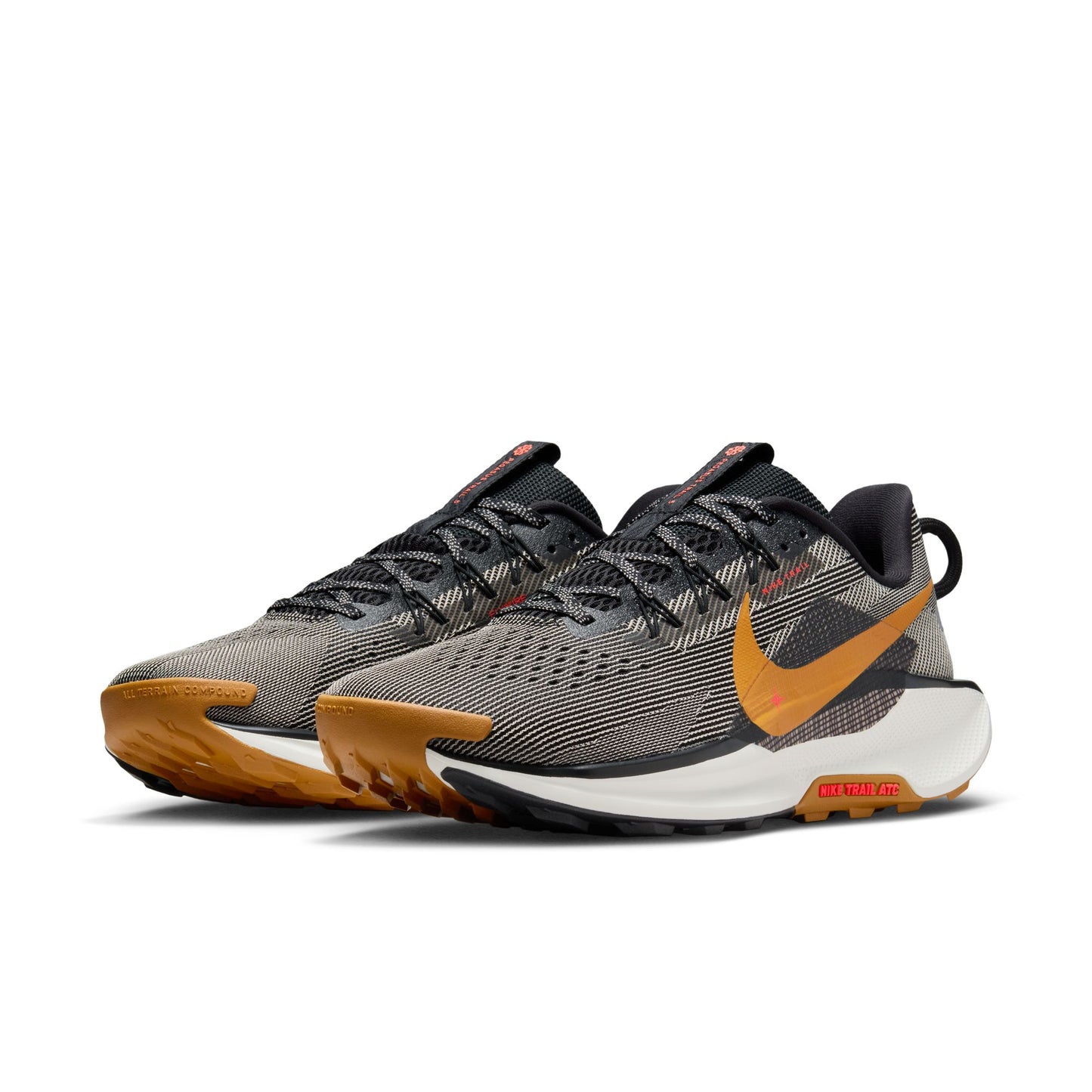 Nike React Pegasus Trail 5 Men's -Black/Desert Ochre-Fir-College Grey