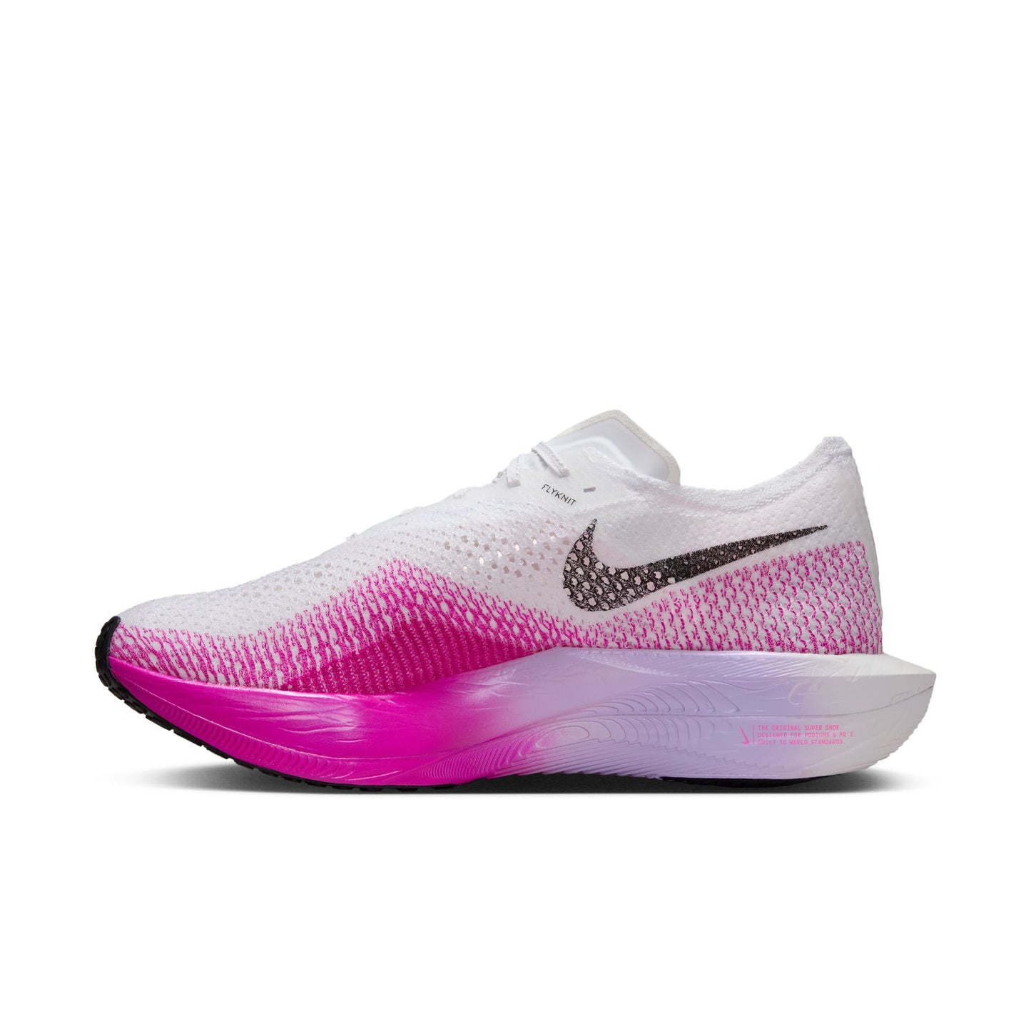 Nike Vaporfly 3 Men's Road Running Shoes - White/Black-Vivid Purple-Purple Agate