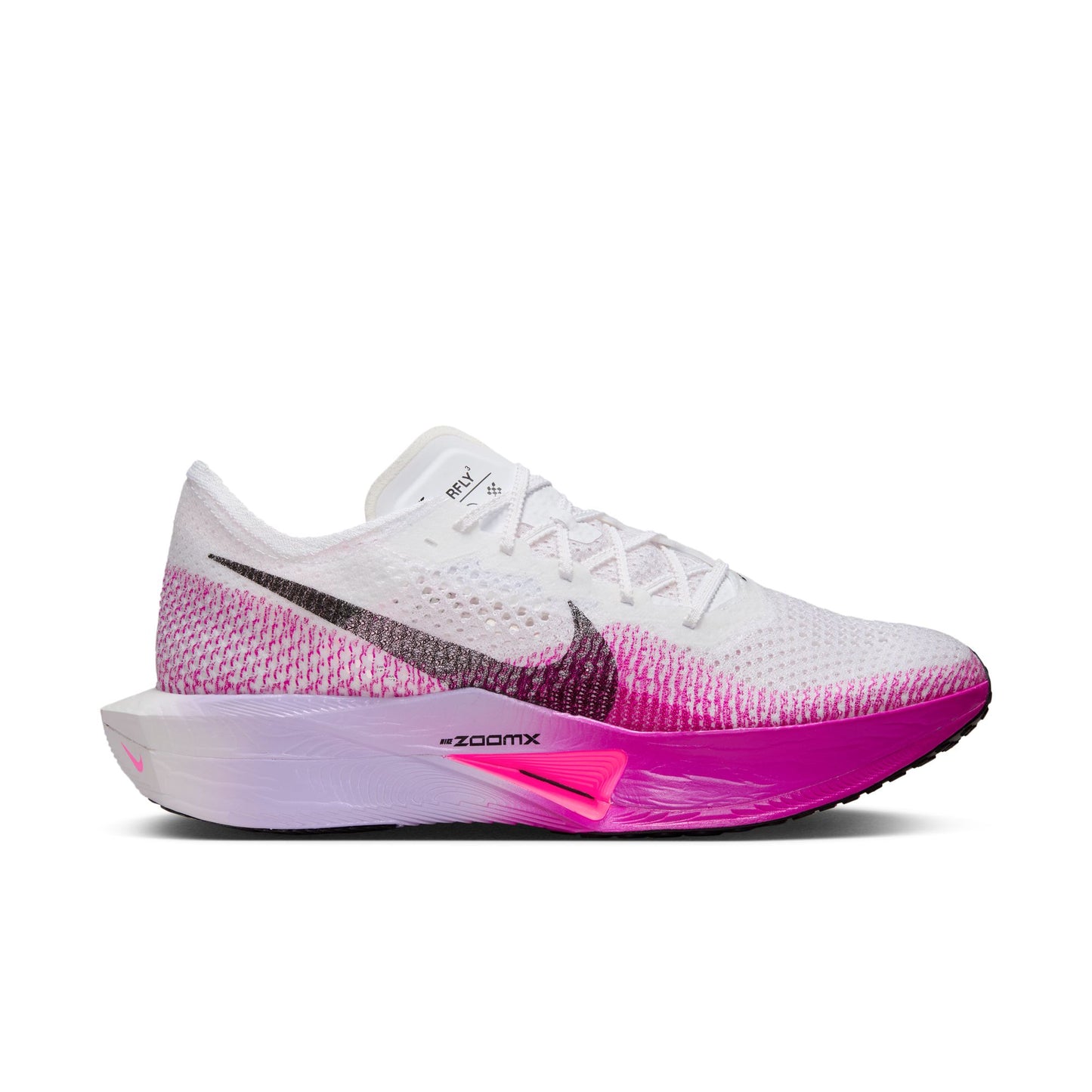 Nike Vaporfly 3 Men's Road Running Shoes - White/Black-Vivid Purple-Purple Agate