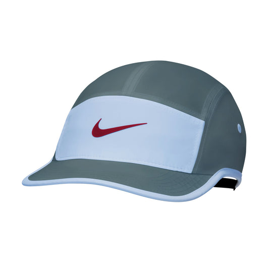 Nike Unisex Dri-Fit Fly Cap - Mineral Slate/Hydrogen Blue/Anthracite/Team Crimson