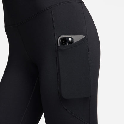 Nike Women's High-Waisted 7/8 Leggings with Pockets - Black/Black