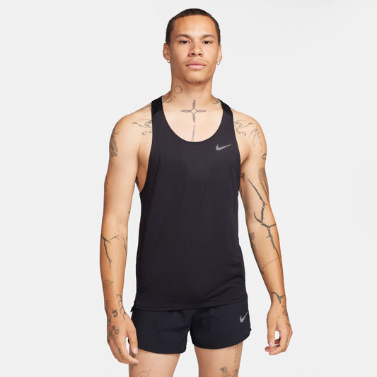 Nike Fast Men's Dri-FIT Running Singlet - Black/Reflective Silver