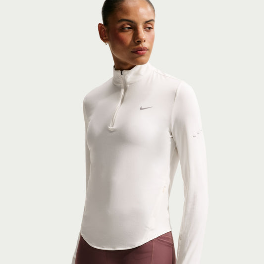 Nike Swift Women's Dri-FIT UV 1/4-Zip Running Top - Sail