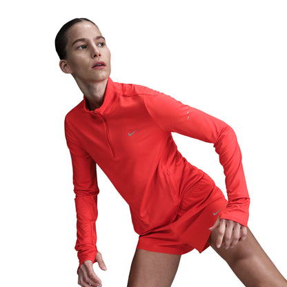 Nike Swift Women's Dri-FIT UV 1/4-Zip Running Top - Light Crimson