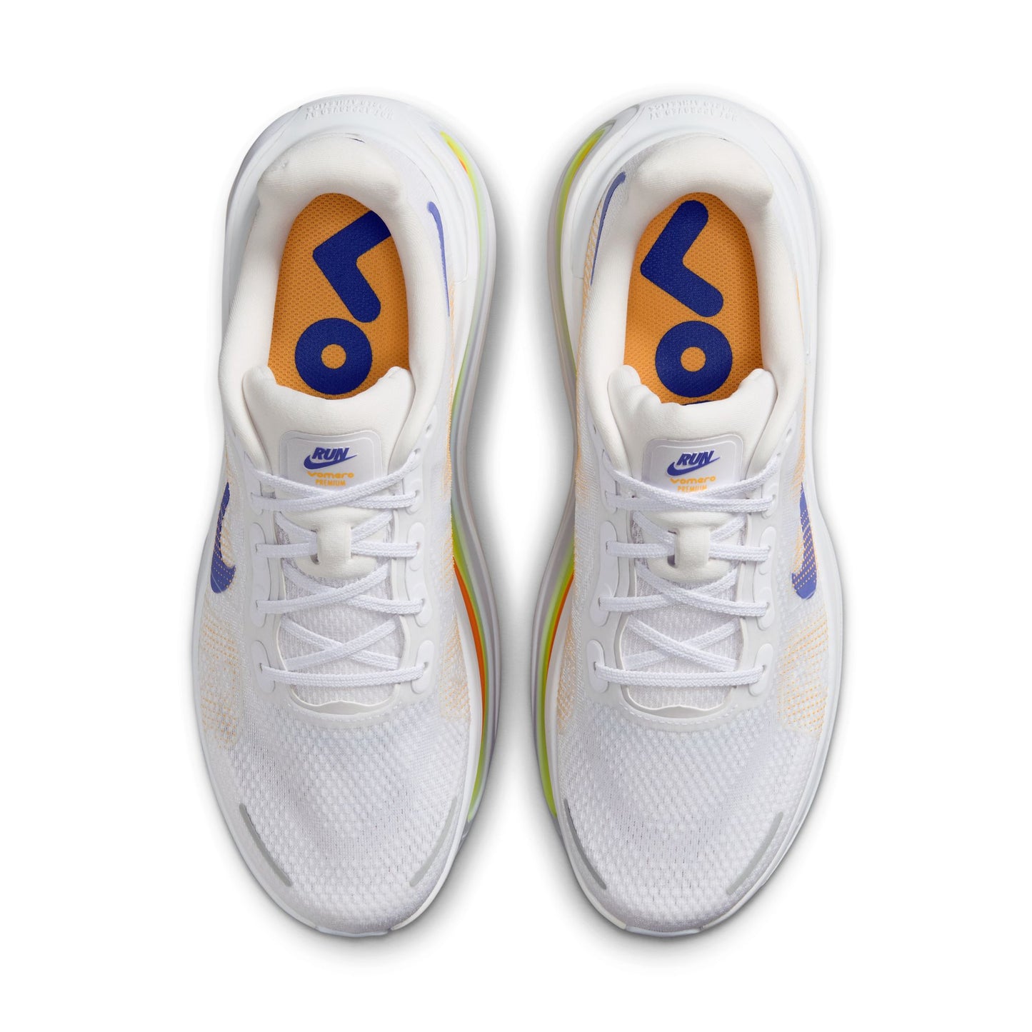 Nike Vomero Premium Men's Running Shoes - White/Total Orange/Laser Orange/Lapis
