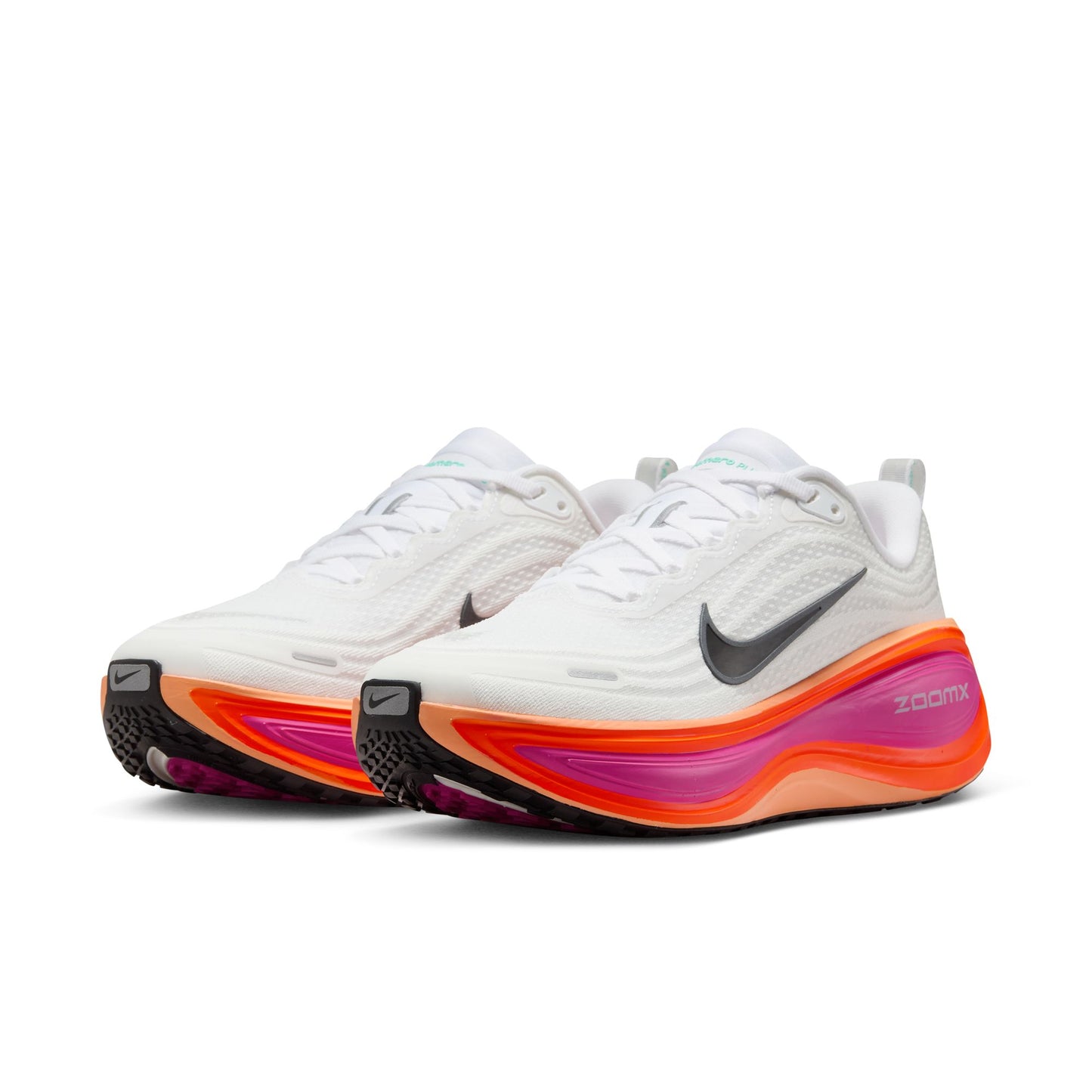 Nike Vomero Plus Women's Road Running Shoes -White/Fire Pink/Hyper Crimson/Black