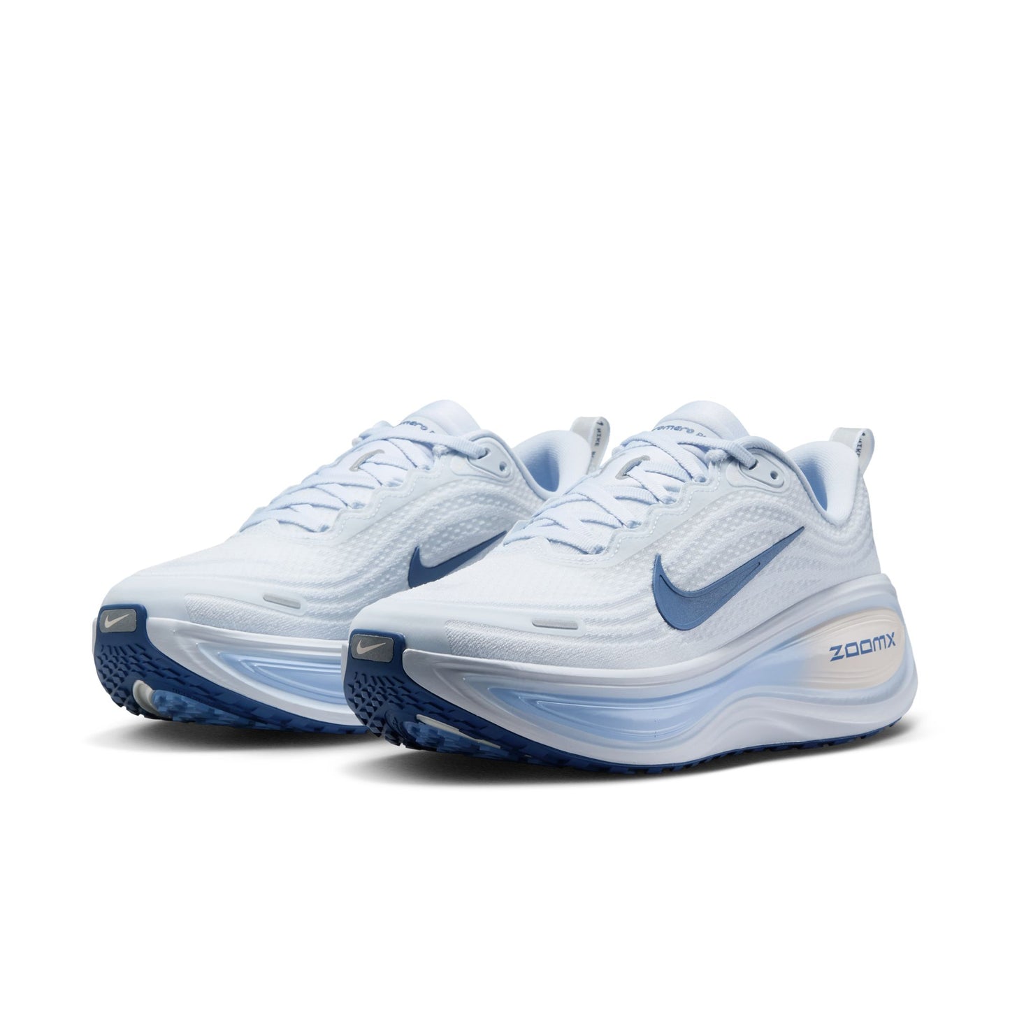 Nike Vomero Plus Women's Road Running Shoes - White/Aluminium/Football Grey/Mystic Navy