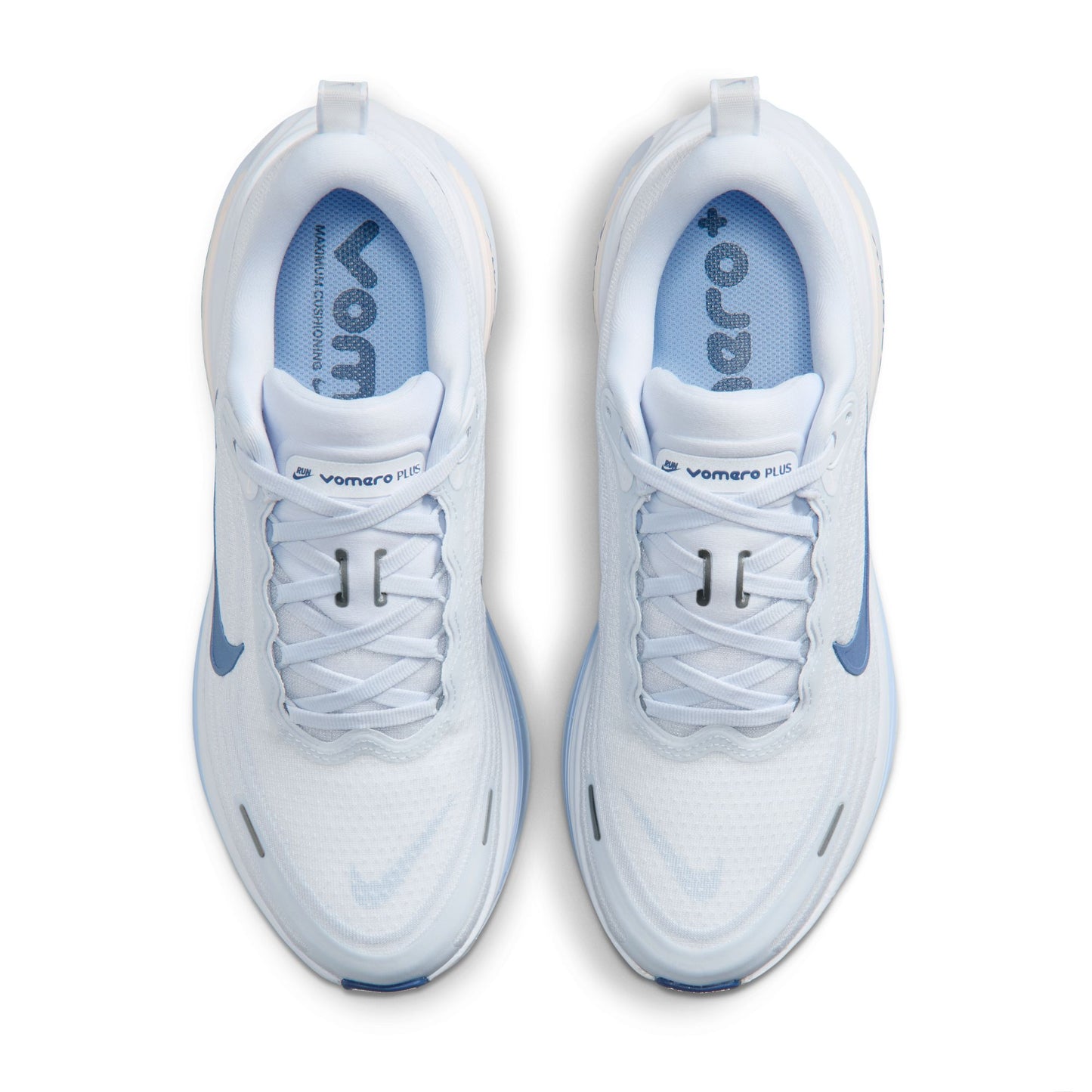 Nike Vomero Plus Women's Road Running Shoes - White/Aluminium/Football Grey/Mystic Navy